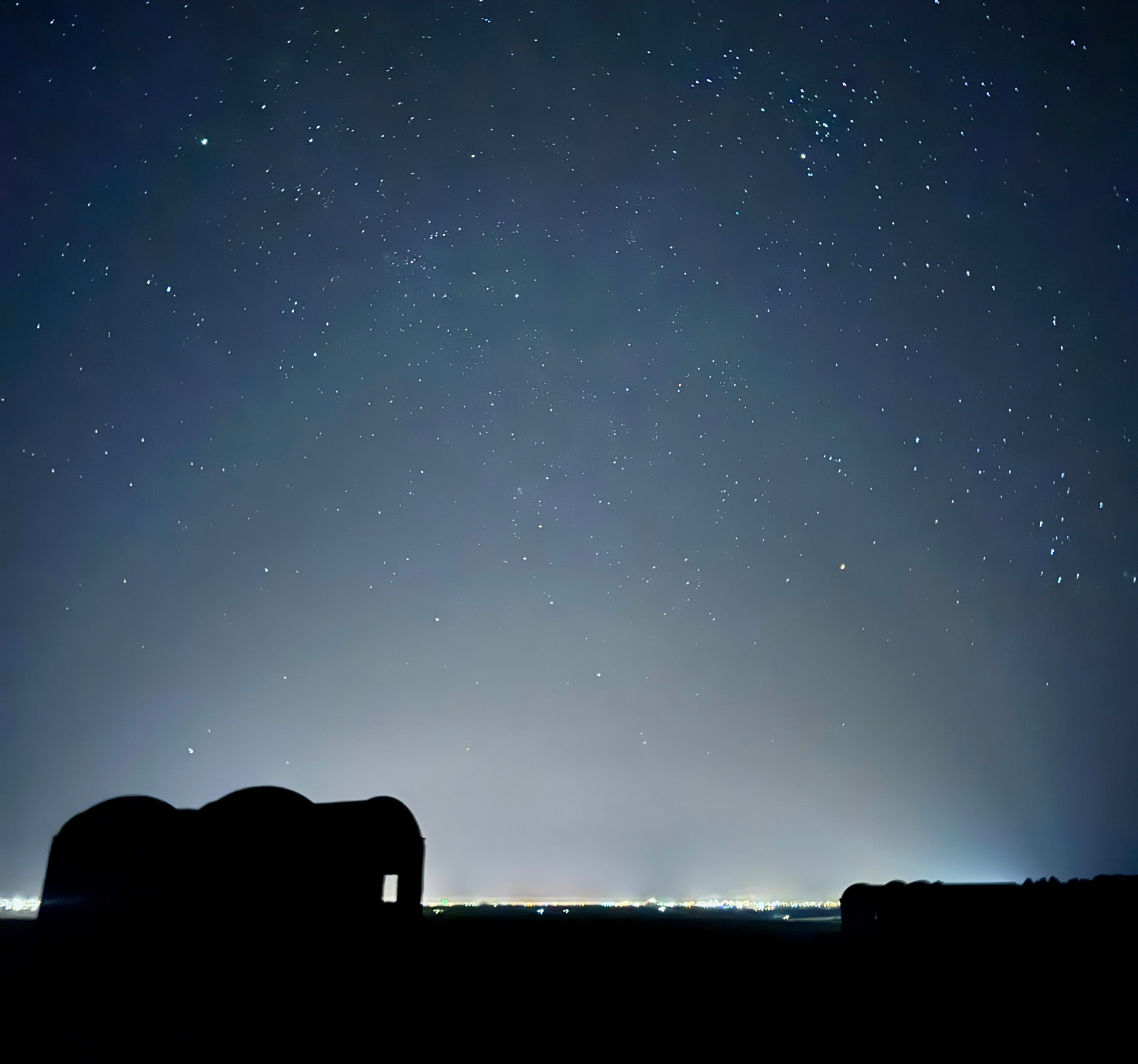 Stars over the desert in Siwa